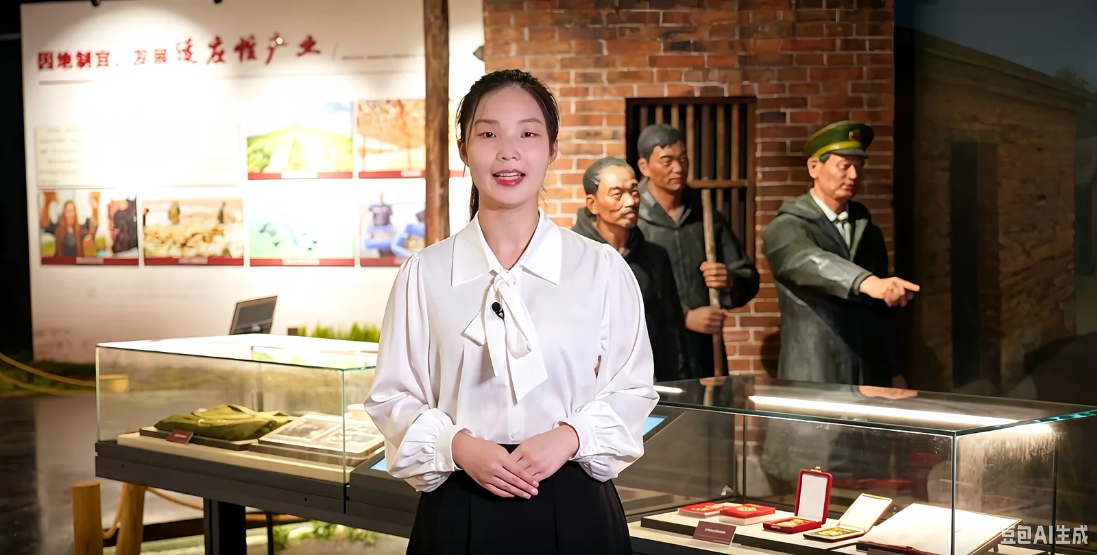 青年在实践场馆开展讲解